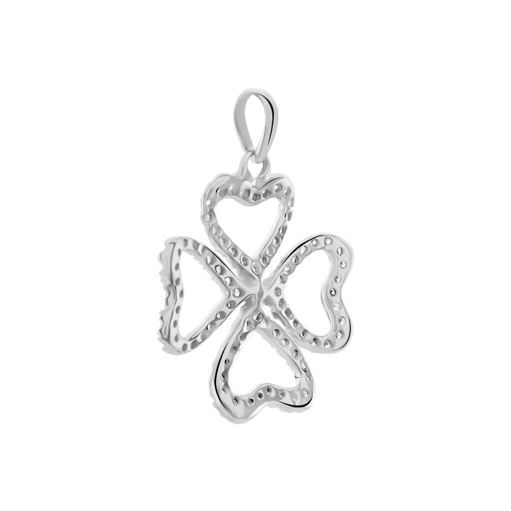 Pendentif Daiki Or Blanc Oxyde De Zirconium - Pendentifs Femme | Histoire d’Or