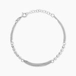 Bracelet Melodie Argent Blanc - Bracelets Femme | Histoire d&rsquo;Or