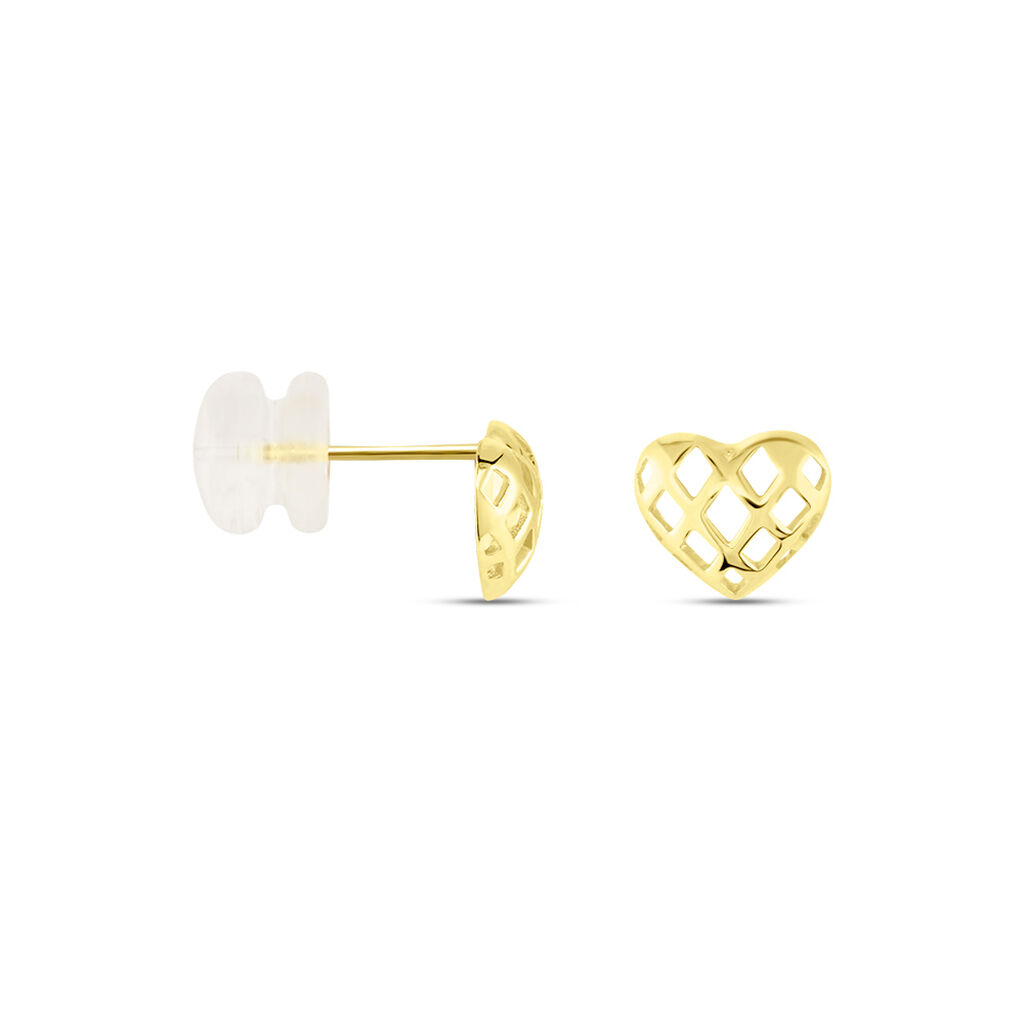 Boucles D'oreilles Puces Or Jaune Cicolluis - Clous d'oreilles Femme | Histoire d’Or