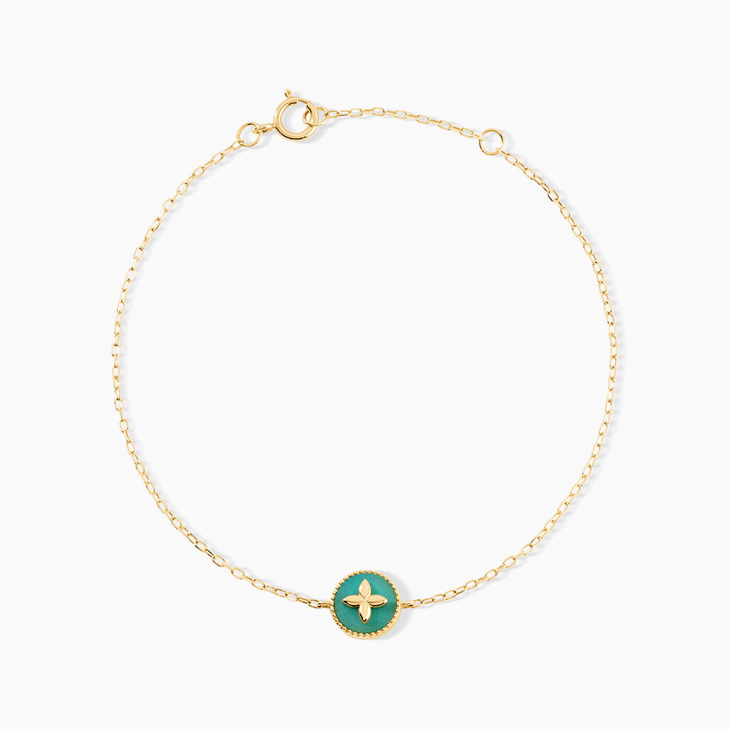 Bracelet Lucky Gems Or Jaune Amazonite - Bracelets Femme | Histoire d&rsquo;Or