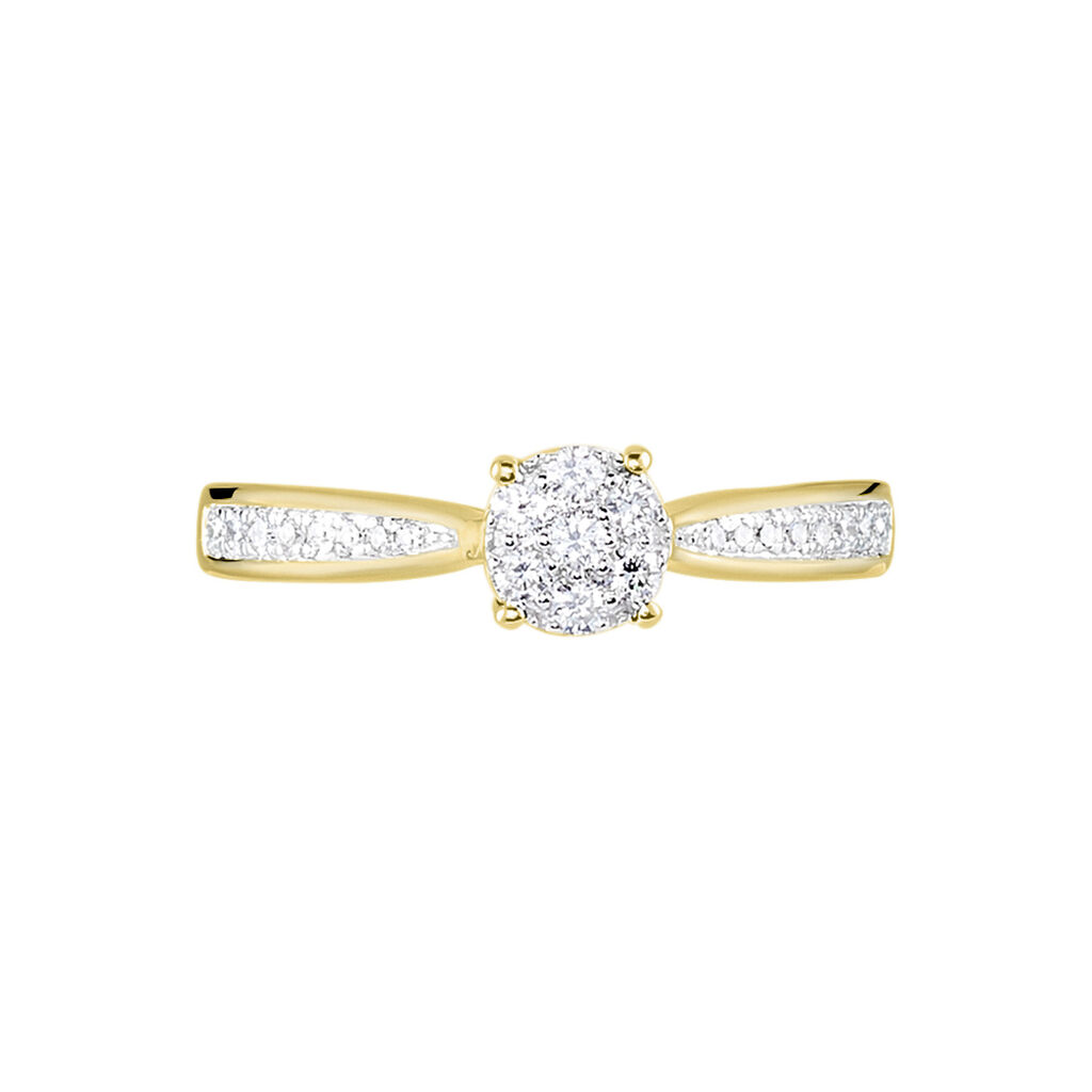 Bague Or Jaune Celia Diamants - Bagues avec pierre Femme | Histoire d’Or