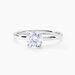 Bague Solitaire Stella Argent Blanc Oxyde De Zirconium - Bagues solitaires Femme | Histoire d’Or