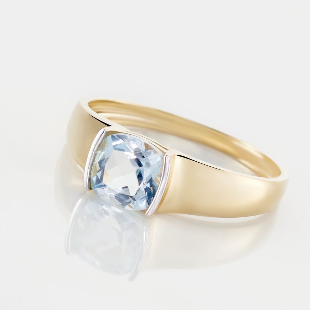 Bague Or Jaune Crarus Topaze - Bagues solitaires Femme | Histoire d&rsquo;Or