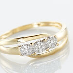 Bague Nolan Or Jaune Diamant - Bagues avec pierre Femme | Histoire d&rsquo;Or