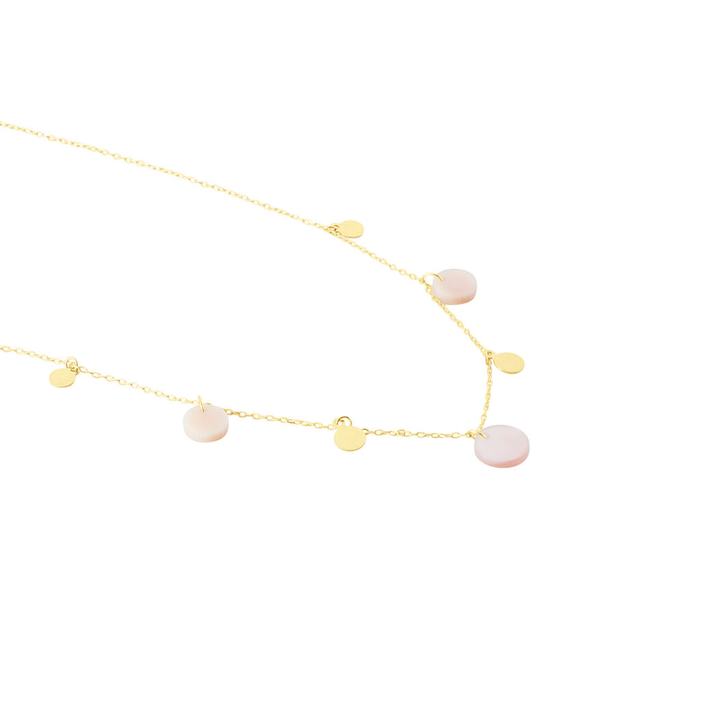 Collier Pampilles Colorées Or Jaune Nacre - Colliers Femme | Histoire d’Or