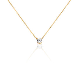 Collier Nilay Plaque Or Doré Oxyde De Zirconium - Colliers fantaisie Femme | Histoire d’Or