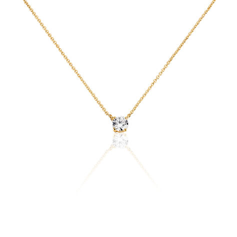 Collier Nilay Plaque Or Doré Oxyde De Zirconium - Colliers fantaisie Femme | Histoire d’Or