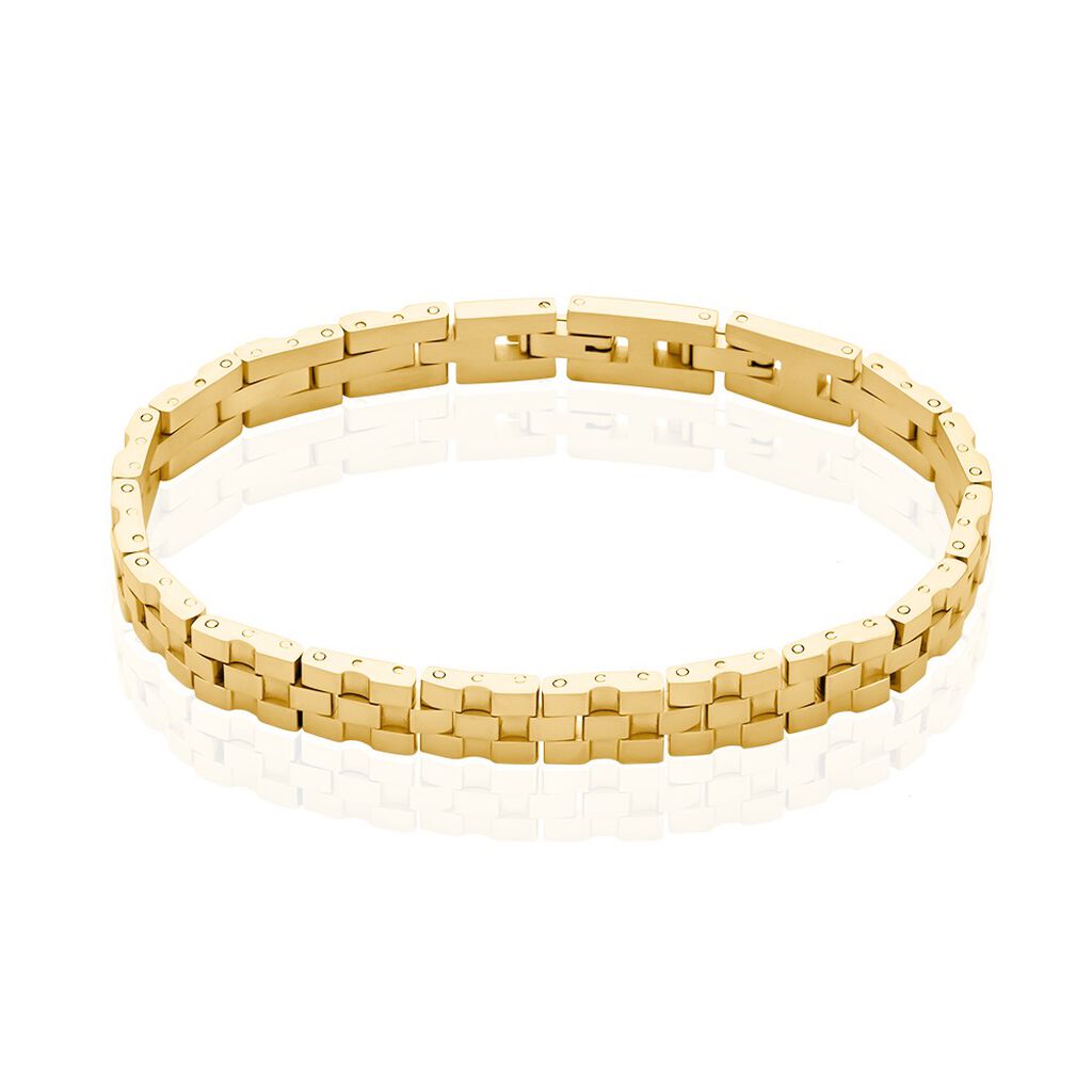 Bracelet Jourdan Manathan Acier Doré - Bracelets Homme | Histoire d’Or