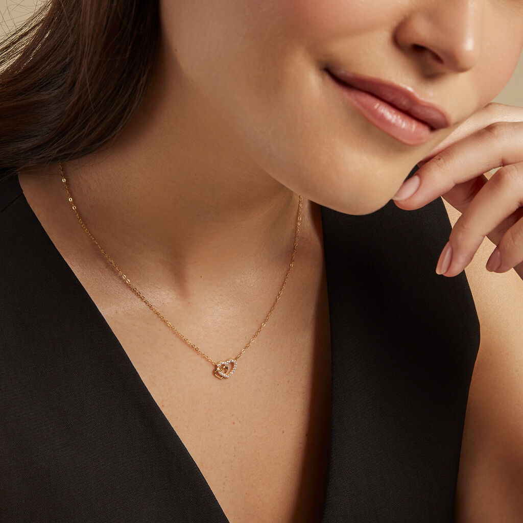 Collier Donaldina Or Jaune Oxyde De Zirconium - Colliers Femme | Histoire d’Or
