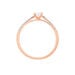 Bague Solitaire Hemera Or Rose Diamant - Bagues solitaires Femme | Histoire d’Or
