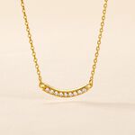 Collier Plaqu&eacute; Or Kumb Oxydes De Zirconium - Colliers fantaisie Femme | Histoire d&rsquo;Or