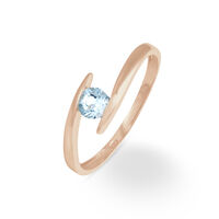 Bague Tiphaine Or Rose Topaze