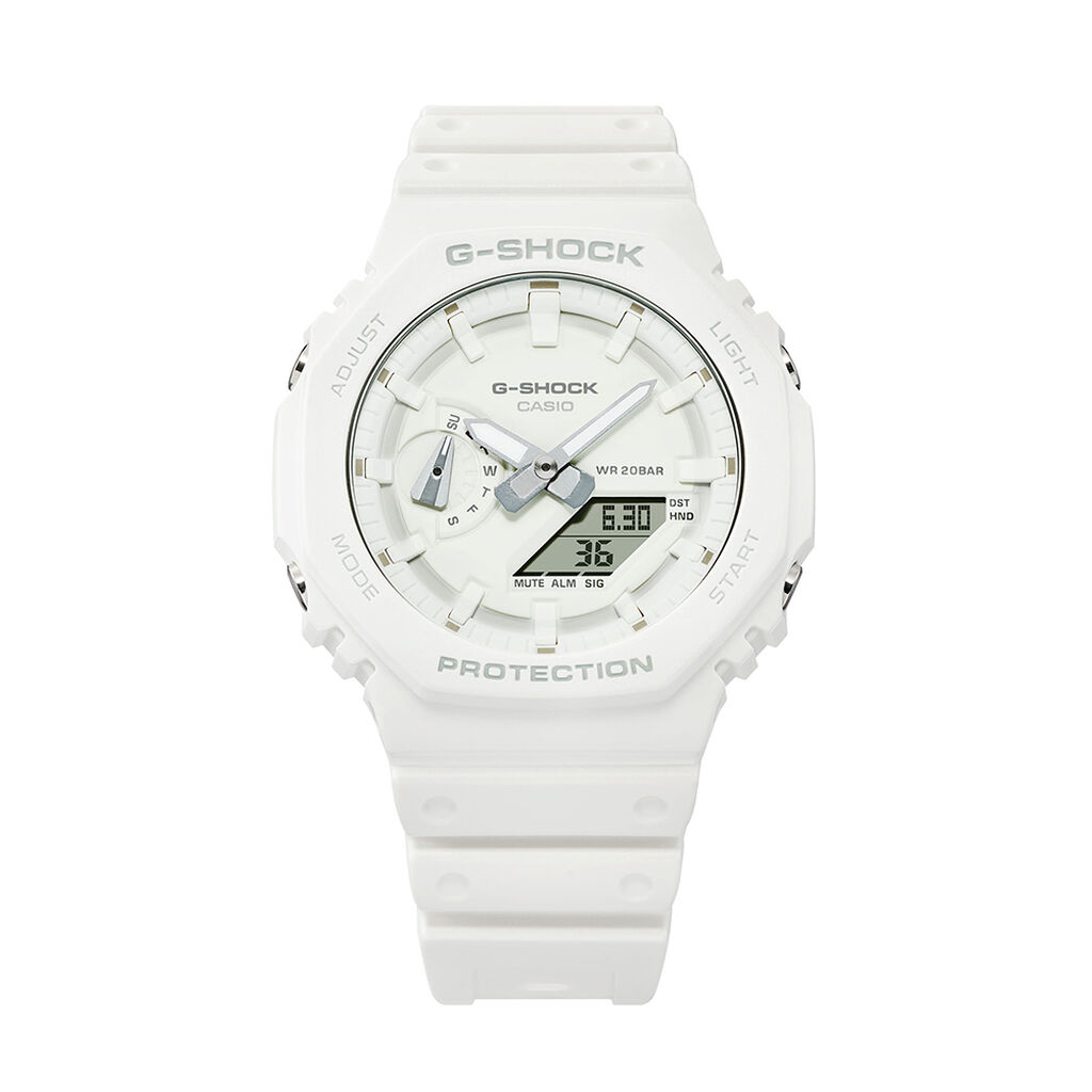 Montre Casio G-shock Classic Blanc - F&ecirc;te des p&egrave;res Homme | Histoire d&rsquo;Or