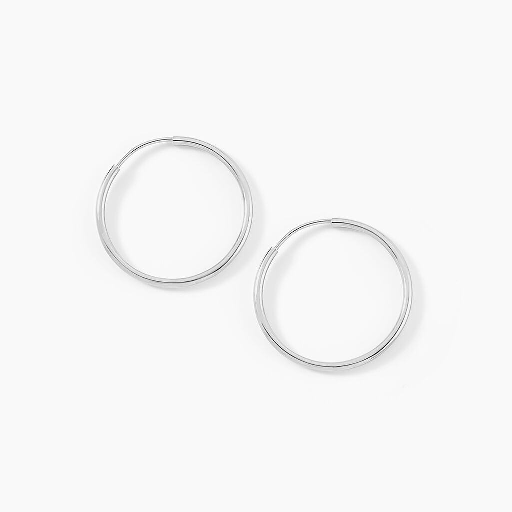 Créoles Dominae Flexible Or Blanc - Boucles d'oreilles créoles Femme | Histoire d’Or