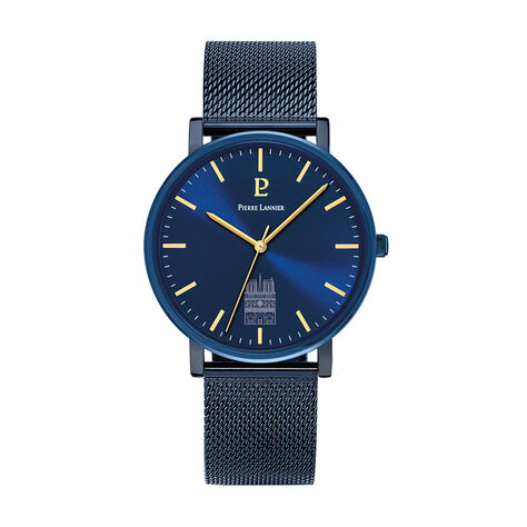 Montre Pierre Lannier Coeur Battant Bleu - Montres Homme | Histoire d&rsquo;Or