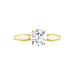 Bague Solitaire Illyana Or Jaune Oxyde De Zirconium - Bagues solitaires Femme | Histoire d’Or