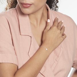 Bracelet Ilsebey Argent Rhodié Oxyde - Bracelets Coeur Femme | Histoire d’Or