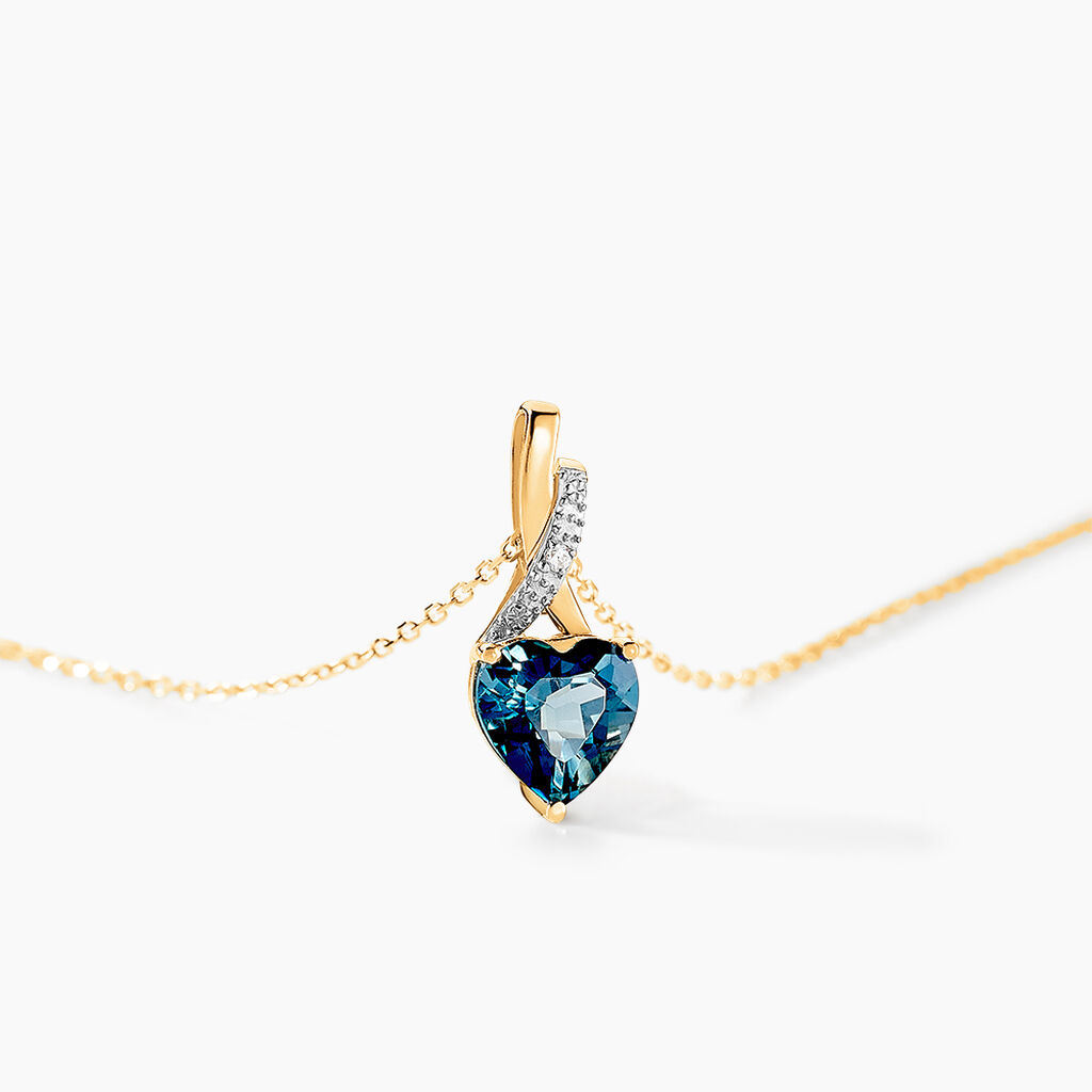 Collier Or Jaune Clothilde Topaze - Colliers Femme | Histoire d’Or