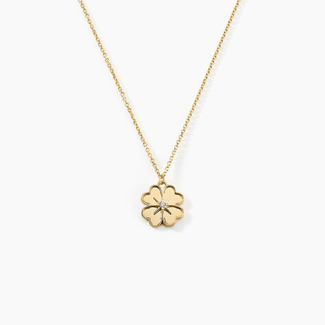 Collier Nacrea Or Jaune Oxyde De Zirconium - Colliers Femme | Histoire d’Or