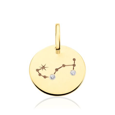 Pendentif Or Jaune Astraea Oxyde De Zirconium - Pendentifs Zodiaque Femme | Histoire d’Or