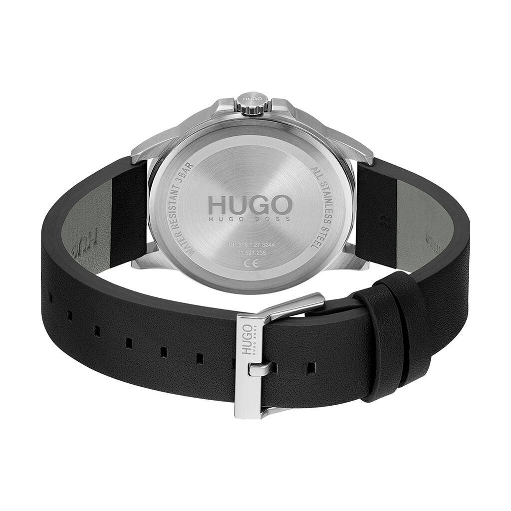 Montre Hugo First Noir - Montres Homme | Histoire d’Or