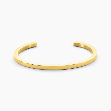 Jonc Jourdan Teno Acier Dor&eacute; - Bracelets joncs Homme | Histoire d&rsquo;Or
