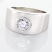 Bague Solitaire Electre Argent Blanc Oxyde De Zirconium - Bagues solitaires Femme | Histoire d’Or
