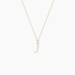 Pendentif Ionia Lettre Or Jaune - Pendentifs Famille | Histoire d&rsquo;Or