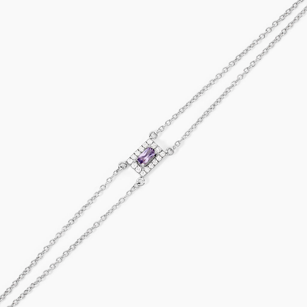 Bracelet Laurine Argent Blanc Oxyde De Zirconium - Bracelets Femme | Histoire d&rsquo;Or