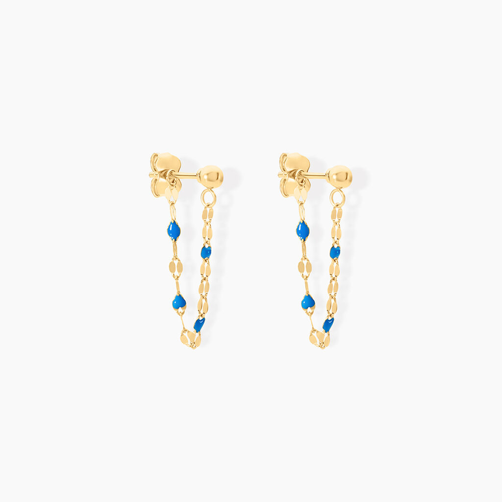 Boucles D'oreilles Pendantes Or Jaune Asteria - Boucles d'oreilles pendantes Femme | Histoire d&rsquo;Or