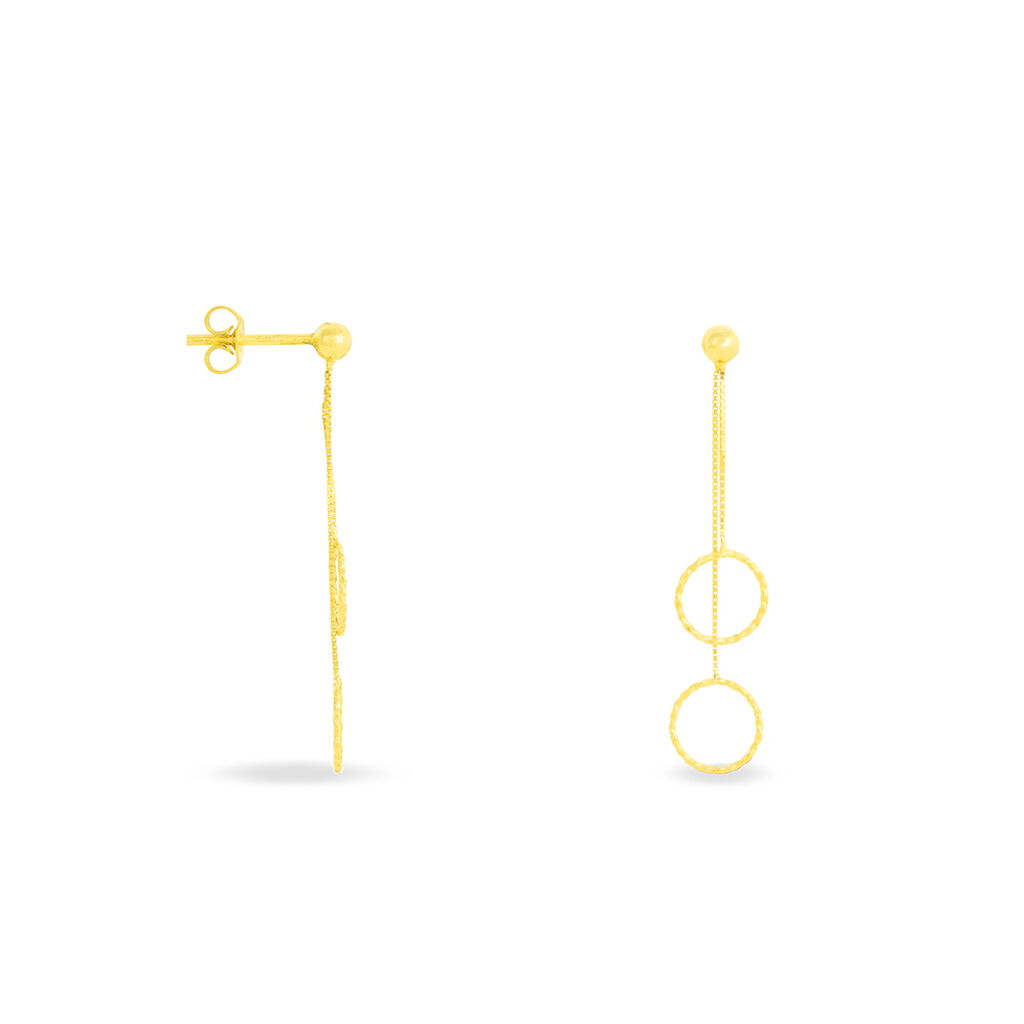Boucles D'oreilles Pendantes Kacie Or Jaune - Boucles d'oreilles pendantes Femme | Histoire d’Or