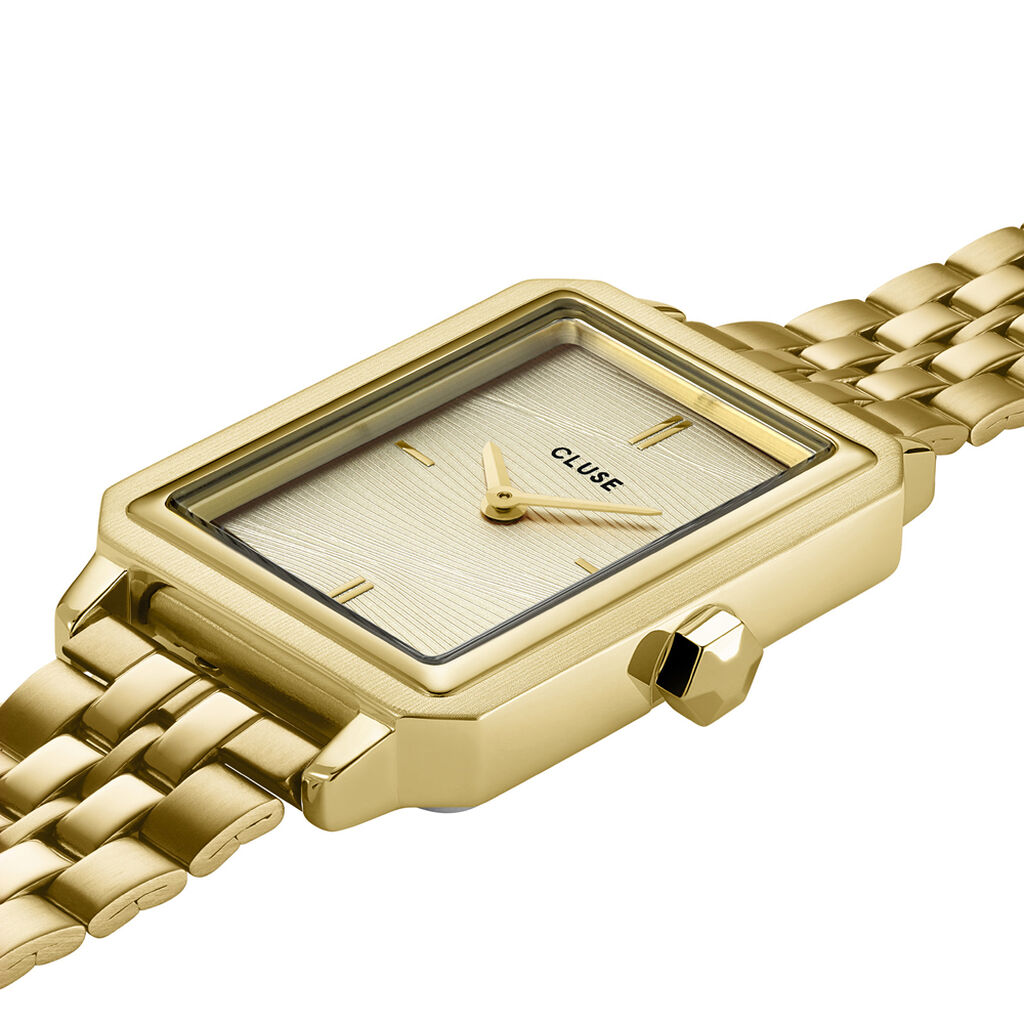 Coffret De Montre Cluse Fluette Champagne - Montres Coffrets Femme | Histoire d&rsquo;Or