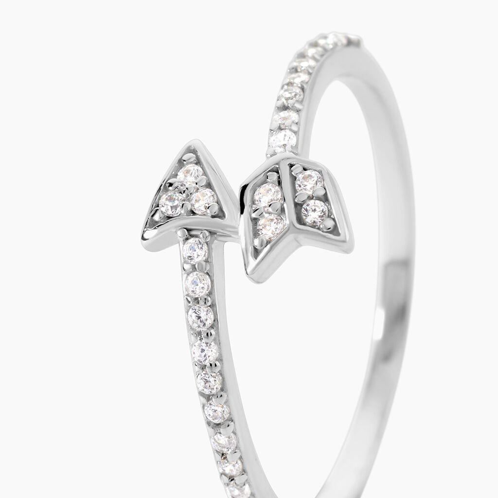 Bague Argent Blanc Caolan Oxydes De Zirconium - Bagues avec pierre Femme | Histoire d&rsquo;Or