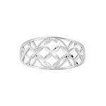 Bague Losangia Argent Blanc - Bagues fantaisie Femme | Histoire d&rsquo;Or