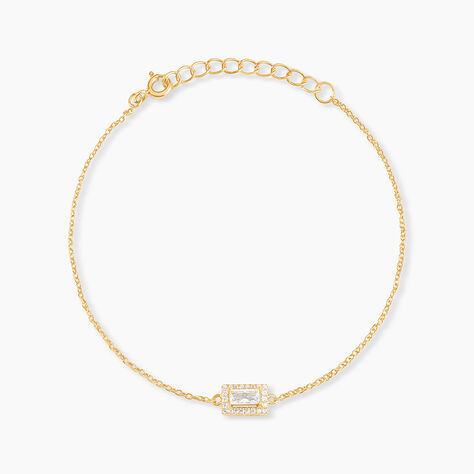 Bracelet Laurine Argent Jaune Oxyde De Zirconium - Bracelets Femme | Histoire d&rsquo;Or