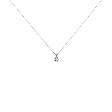 Collier Victoria Platine Blanc Diamant - Colliers Femme | Histoire d&rsquo;Or