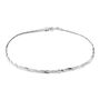 Bracelet Jasmin Tresse 2 Fils Or Blanc
