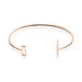 Bracelet Jonc Tea Argent Blanc Oxyde De Zirconium - Bracelets fantaisie Femme | Histoire d’Or