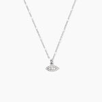 Collier Polka Argent Blanc Oxyde De Zirconium - Colliers fantaisie Femme | Histoire d&rsquo;Or