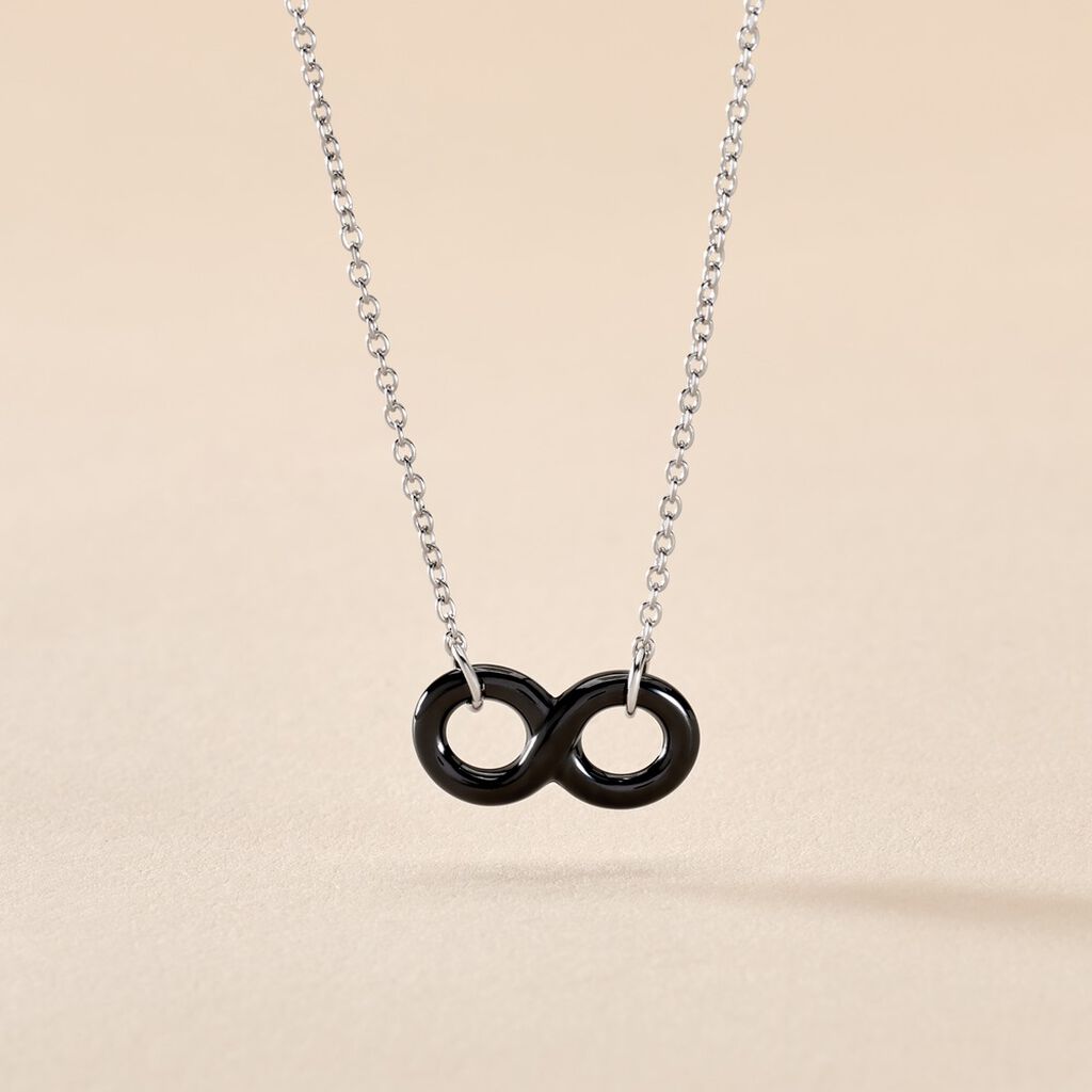 Collier Alicia Argent Blanc Céramique - Colliers fantaisie Femme | Histoire d’Or