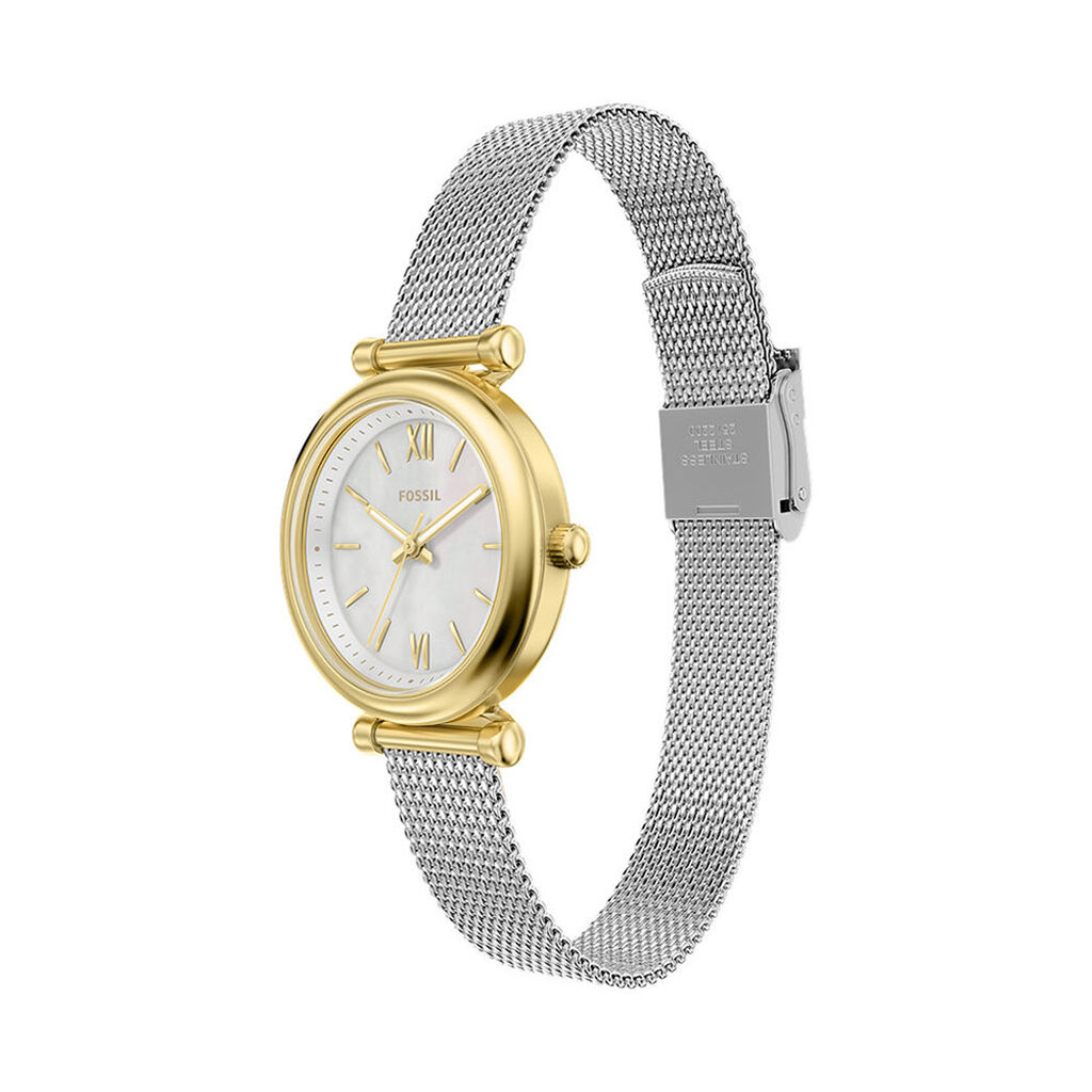 Montre Fossil Carlie Mini Nacre Blanche - Montres Femme | Histoire d&rsquo;Or