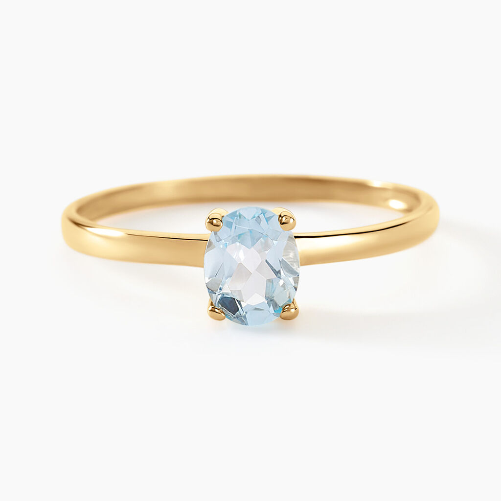Bague Lily Or Jaune Topaze - Bagues solitaires Femme | Histoire d’Or