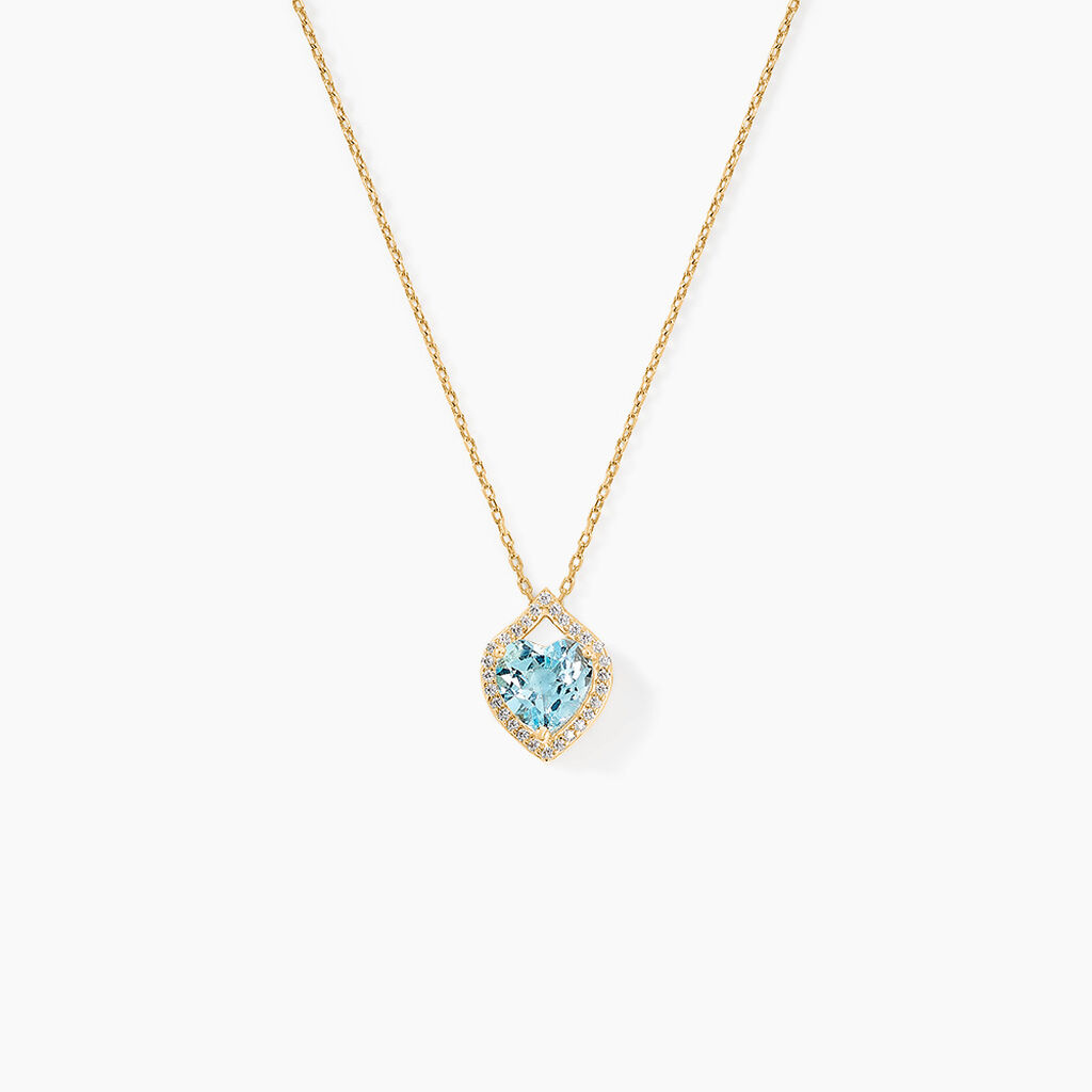 Collier Rosaline Or Jaune Topaze Et Oxyde De Zirconium - Colliers Femme | Histoire d’Or