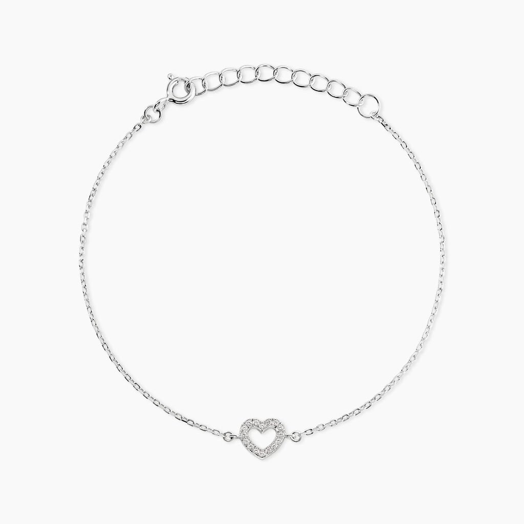 Bracelet Phanie Argent Blanc Oxyde De Zirconium - F&ecirc;te des m&egrave;res Femme | Histoire d&rsquo;Or