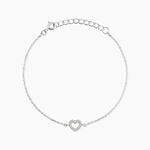 Bracelet Phanie Argent Blanc Oxyde De Zirconium - F&ecirc;te des m&egrave;res Femme | Histoire d&rsquo;Or