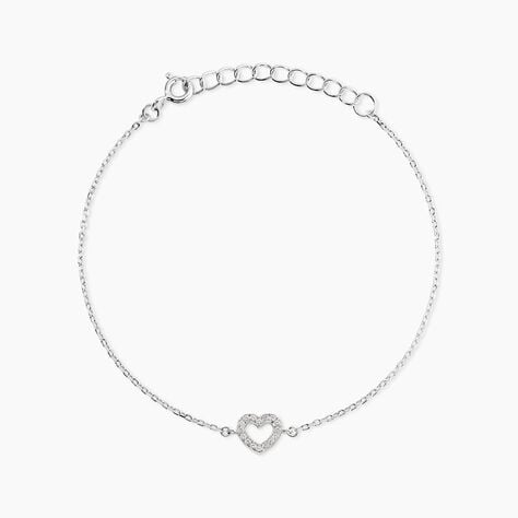 Bracelet Phanie Argent Blanc Oxyde De Zirconium - F&ecirc;te des m&egrave;res Femme | Histoire d&rsquo;Or