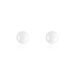 Boucles D'oreilles Puces Orbe Argent Blanc Céramique - Boucles d'oreilles fantaisie Femme | Histoire d’Or