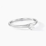 Bague Solitaire Natalia Or Blanc Diamant - Bagues solitaires Femme | Histoire d&rsquo;Or