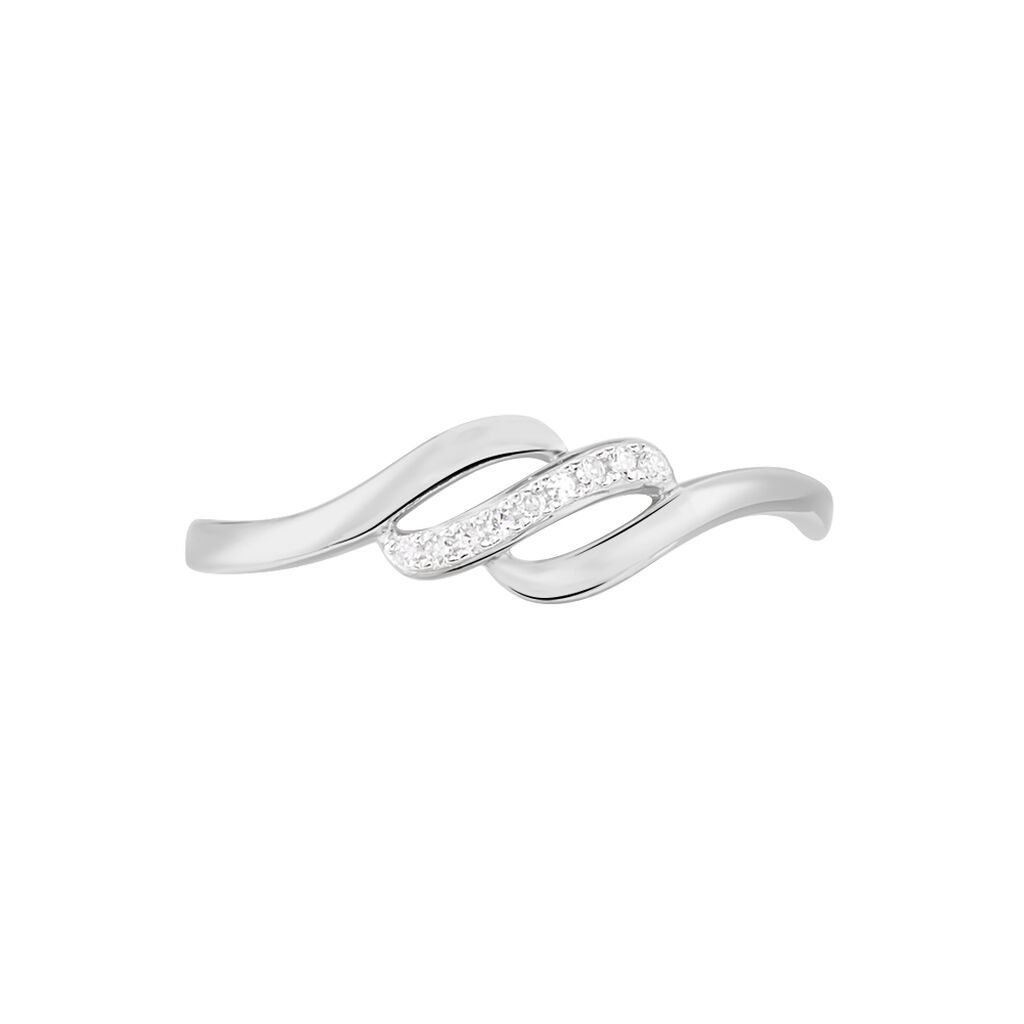 Bague Tylane Or Blanc Diamant Divers - Bagues avec pierre Femme | Histoire d’Or