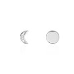 Boucles D'oreilles D&eacute;pareill&eacute;es Lyana Argent Blanc Oxyde De Zirconium - Boucles d'oreilles fantaisie Femme | Histoire d&rsquo;Or